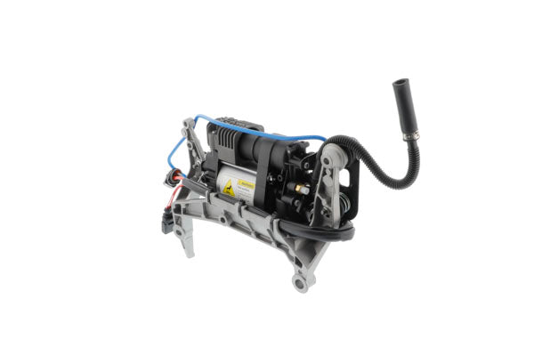 Air suspension compressor — without holding frame, with clamp; relay info included (relay 373/645, slot D1, component J403).