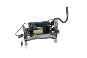 Air suspension compressor — without holding frame, with clamp; relay info included (relay 373/645, slot D1, component J403).