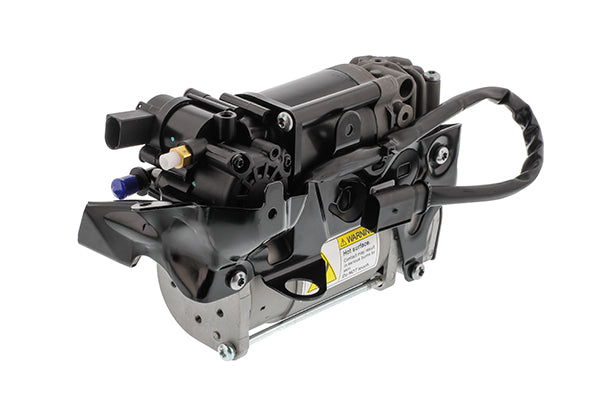 Air suspension compressor — EMC, with mounting manual; relay replacement necessary.