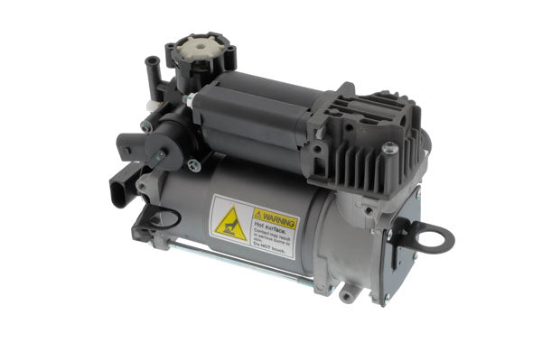 Air suspension compressor — EMC, with mounting manual. Common fitments: Mercedes S‑Class, E‑Class, CLS.