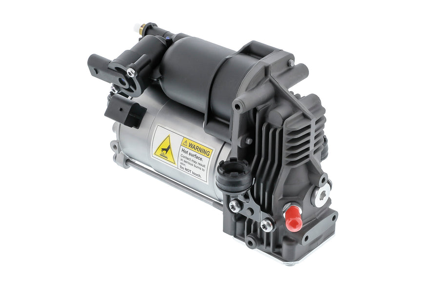 Air suspension compressor — EMC, with mounting manual; relay replacement necessary.