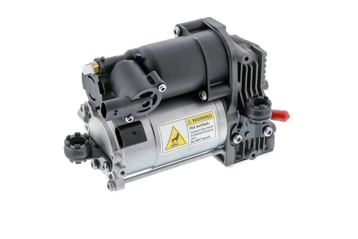 Air suspension compressor — EMC, with mounting manual; relay replacement necessary.