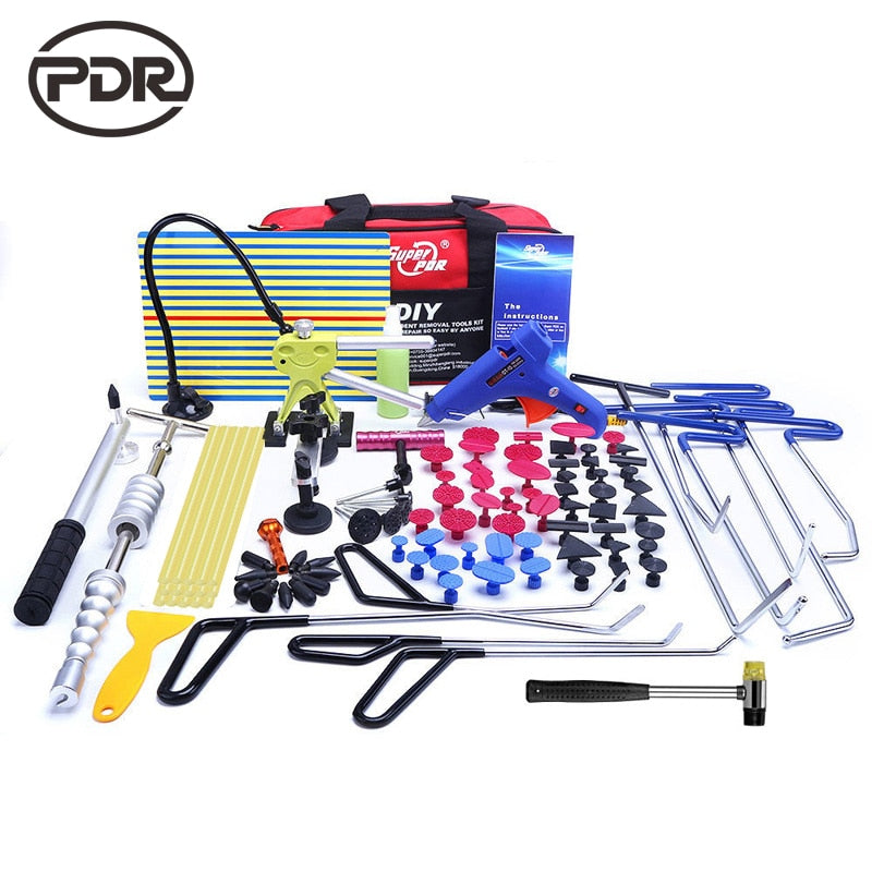 Super PDR  Stainless Steel Push Rods Crowbar Kit Paintless Dent Repair Tool Set Car Dent Removal Repair Tool kit