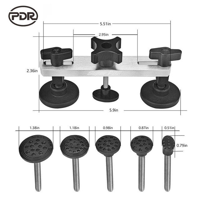 Super Pdr Tools Paintless Dent Repair Dent Lifter Puller Glue Tabs Dent Removal Car Body Repair Kit Pulling Bridge Dent Puller
