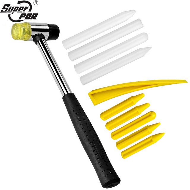Super PDR Tools Kit For Car Body Paintless Dent Damage Repair Tool Hand Tool Sets Dent Removal Kits Rubber Hammer + Tap Down Pen